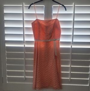 Laundry By Shelli Segal Strapless Peach Dress 《VINTAGE 90's》